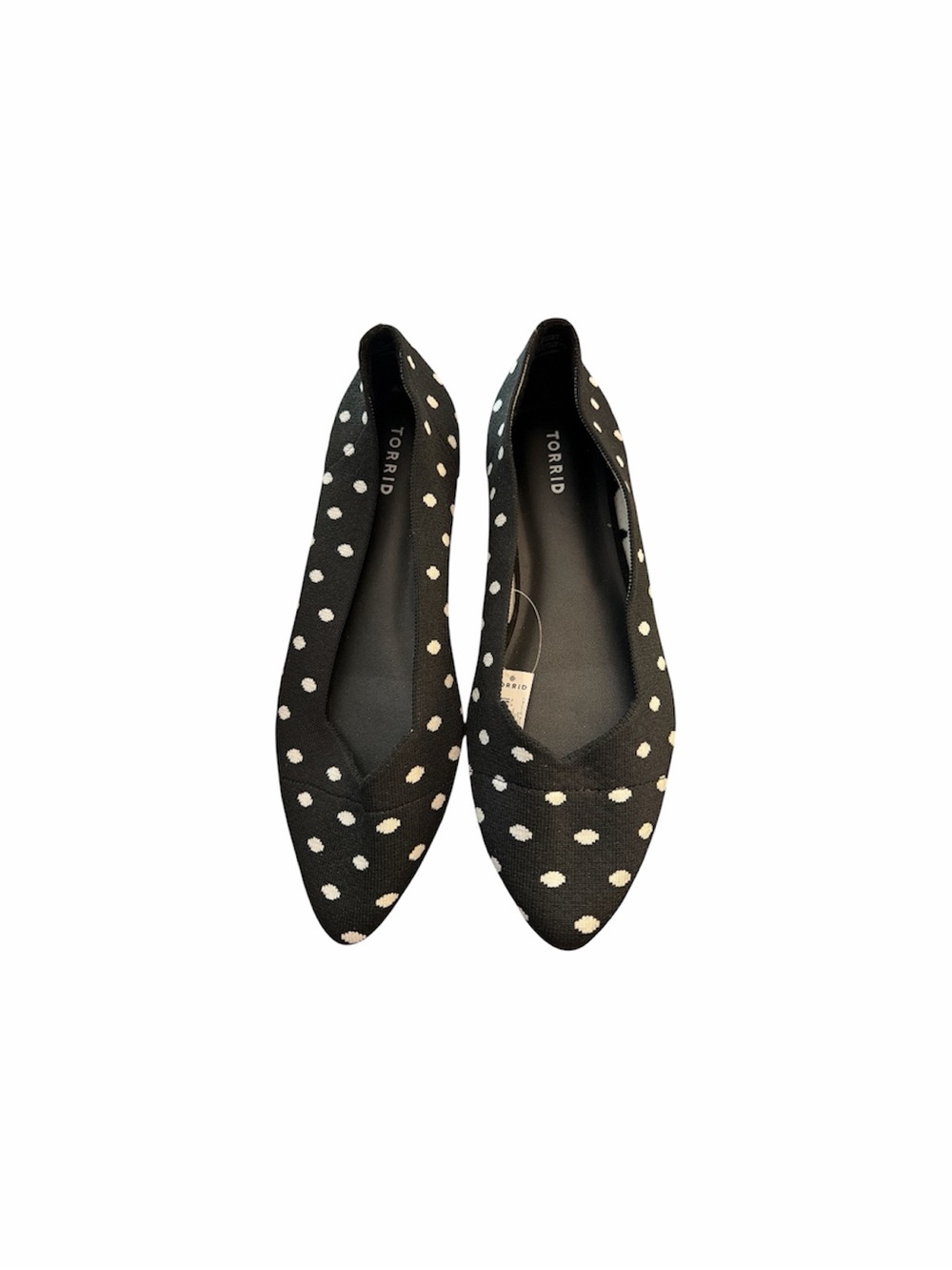 torrid Black and White Polka Dot Pointed Ballet Flats